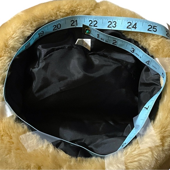 Faux Fur Fluffy Bucket Winter Hat Cream - Picture 10 of 10